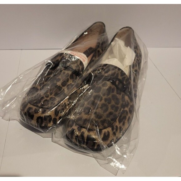 New Beautifeel 41 Leopard Animal Print Slip On Loafers Women's Soft Leather $400 - Picture 2 of 16